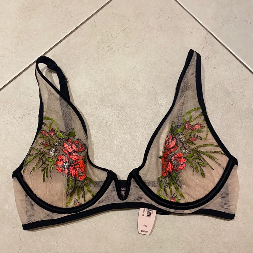 Victoria’s Secret Floral Mesh Bralette
